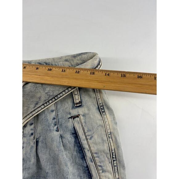 Express Tapered Ankle Jeans Womens Size 6 R Denim Light 80s High Waist Mom Y2k - Picture 5 of 11